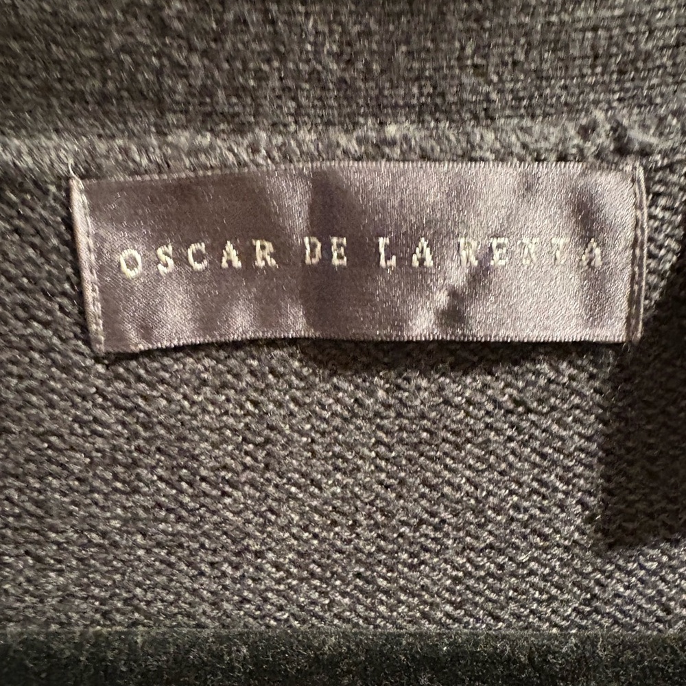 Oscar de la Renta Charcoal Cardigan - Men’s XL - Cotton Blend - Picture 3 of 10